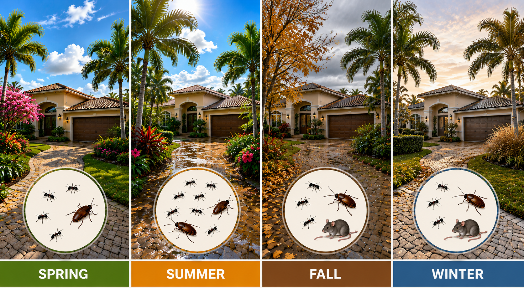 South Florida pest activity by season