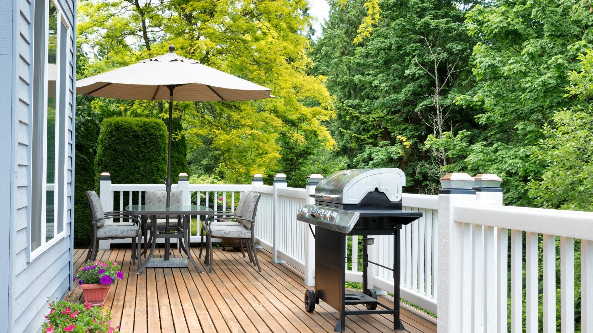Home Deck and Patio with Outdoor Furniture