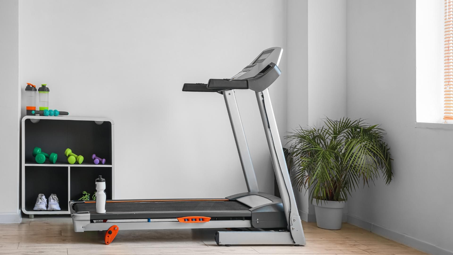 Modern Treadmill in a room