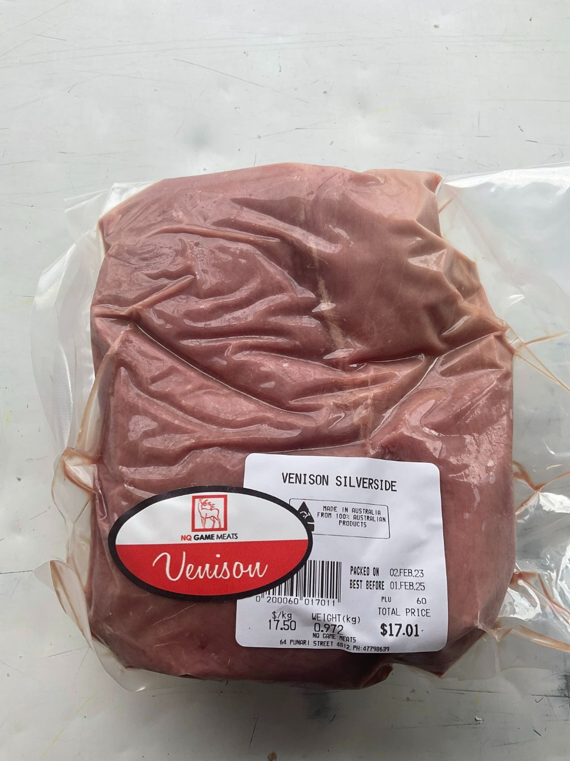 Venison Silverside — Game Meat Butcher in Currajong, QLD