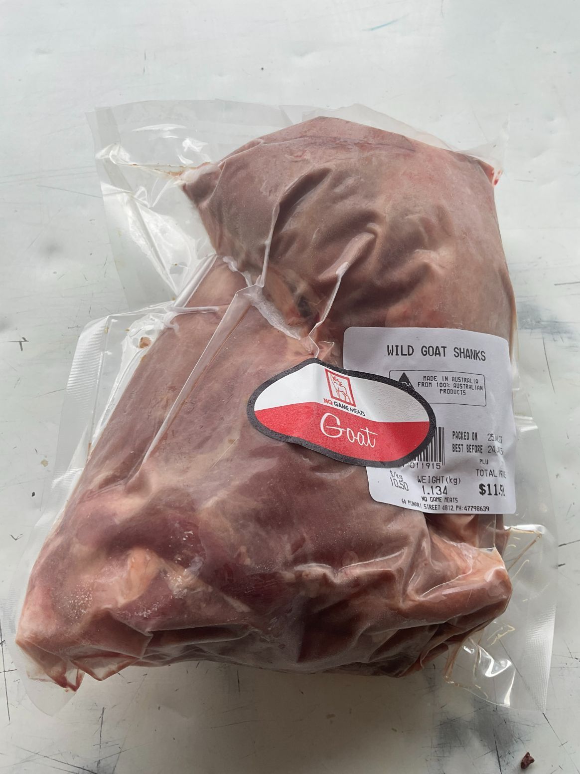 Wild Goat Shanks — Game Meat Butcher in Currajong, QLD