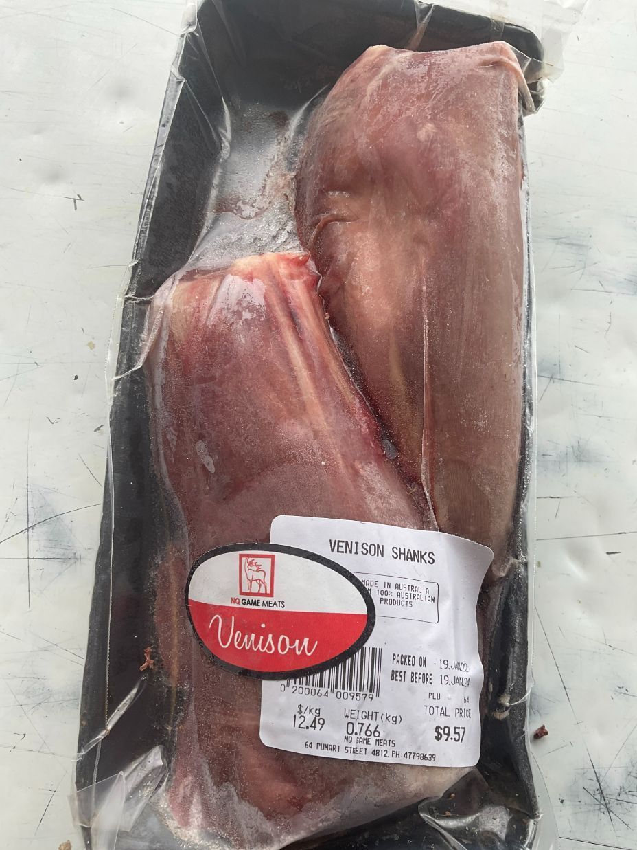 Venison Shanks — Game Meat Butcher in Currajong, QLD