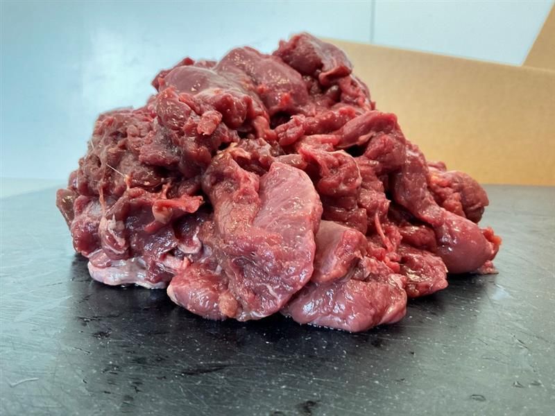 Fresh Cubed Beef Unbagged  — Game Meat Shop in Currajong, QLD