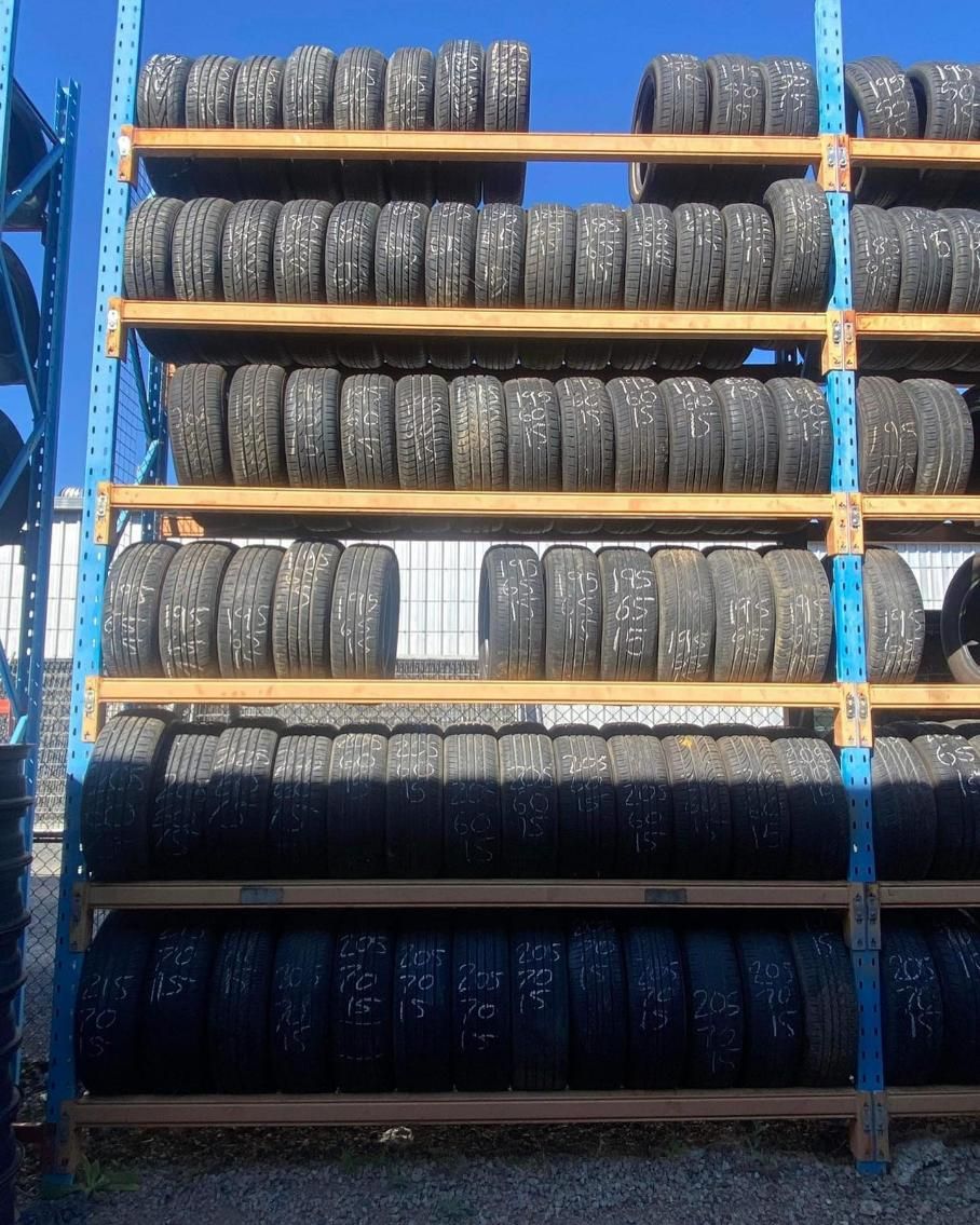 Bunch Of Tires Stacked On Shelves — Tyre Master Albury In East Albury, NSW