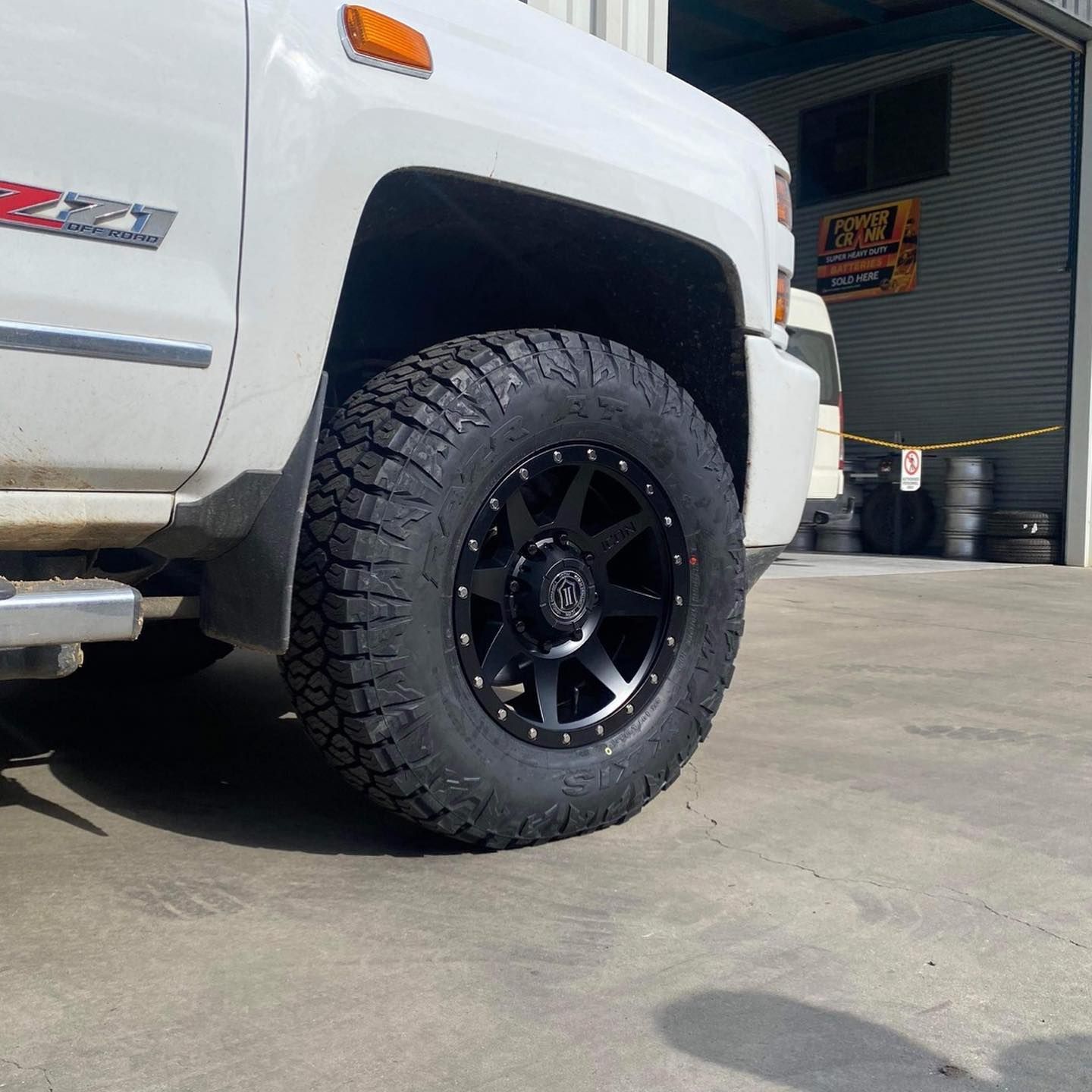 White Truck With Black Tyres And Wheels — Tyre Master Albury In East Albury, NSW