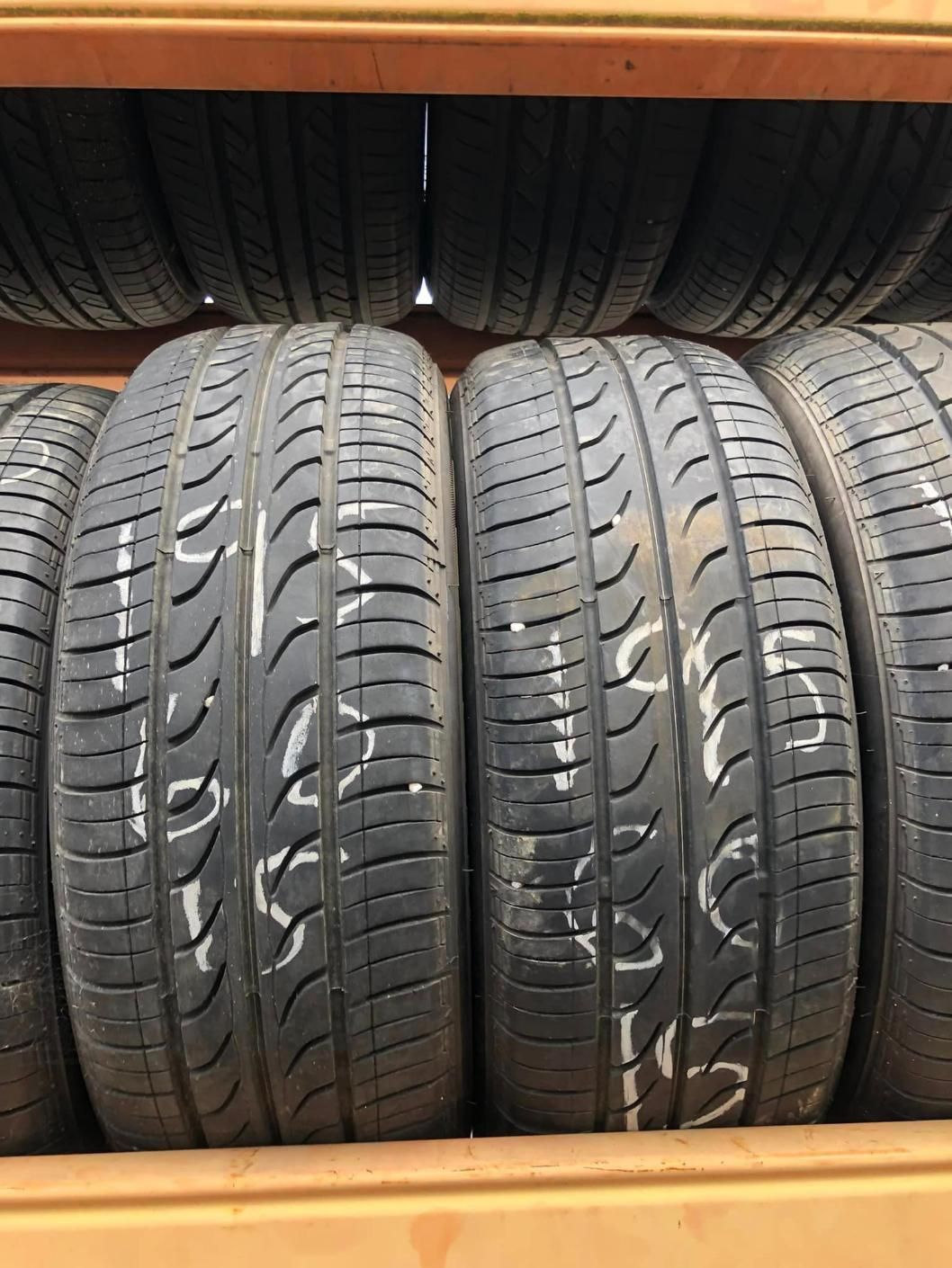 Bunch Of Tyres Stacked On A Shelf — Tyre Master Albury In East Albury, NSW