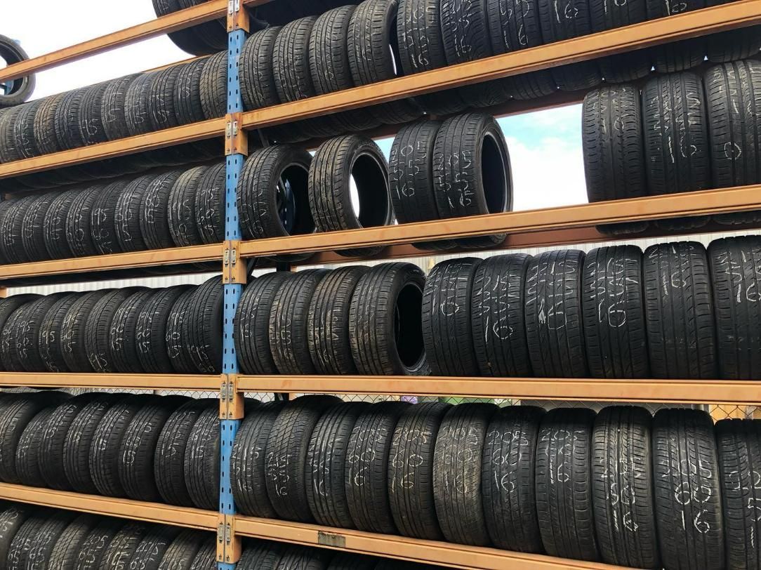 Bunch Of Tires Stacked On Top Of Each Other On Shelves — Tyre Master Albury In East Albury, NSW