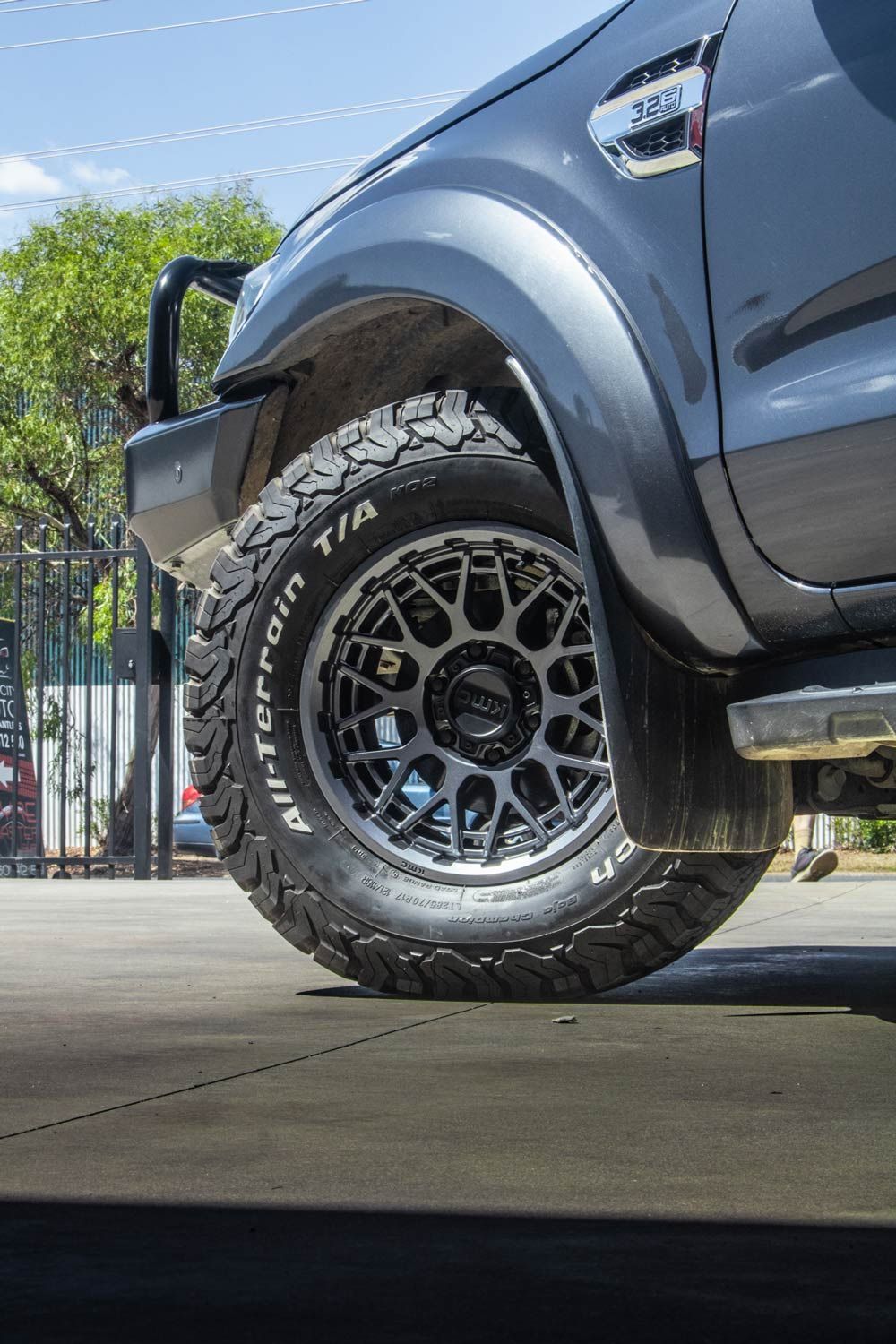 All-Terrain Wheels on a Car