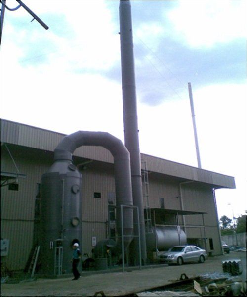 Packed Bed Fiberglass (FRP) Scrubber Tower 