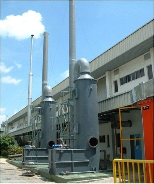 Packed Bed Fiberglass (FRP) Scrubber Tower 