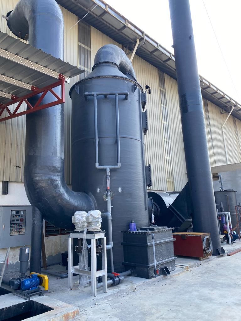 Fiberglass (FRP) Scrubber System