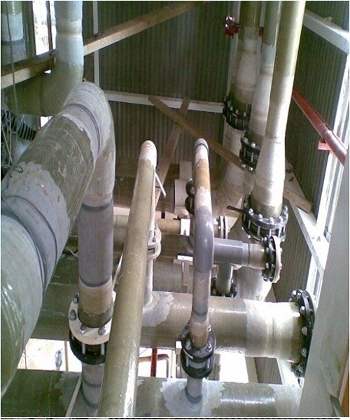 Piping Chlorinated polyvinyl chloride (CPVC) Lined Fiberglass (FRP) Material