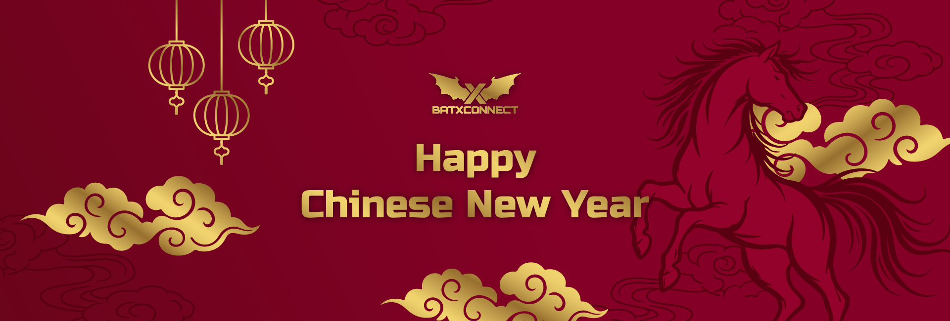 Chinese New Year greeting banner on BatXConnect