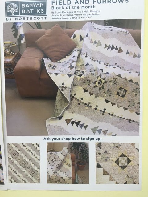 A book titled field and furrows by banyan batiks