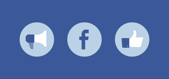 Blue icon representing the Facebook advertising package