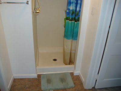The remodeled shower