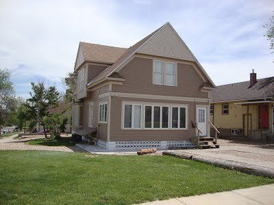 The exterior of the home