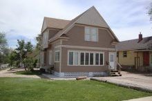 The exterior of the home