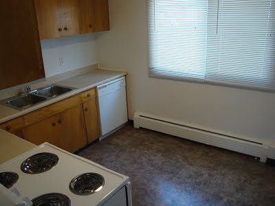 A view of the kitchen