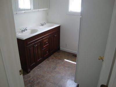 double sinks in the bathroom