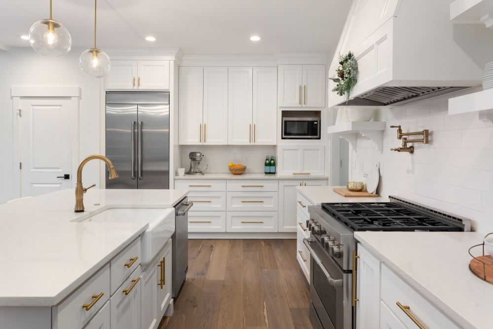Bright White Kitchen — Ironbark Built Townsville in West End, QLD