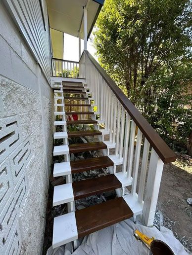 Set of Stairs Leading Up to a House — Ironbark Built Townsville in Mundingburra, QLD