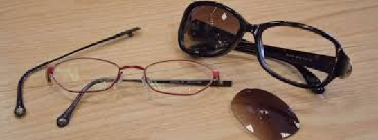 Eyeglass Repairs — Three Broken Glasses in Peabody, MA