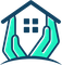 A couple of hands holding a house in their hands. A couple of hands holding a house in their hands.