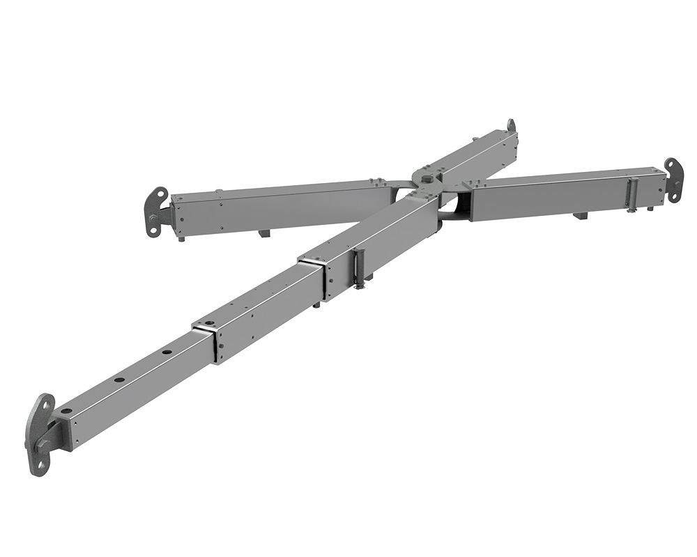 The Aluex18+ spreader beam is a lightweight, extendable lifting device made for loads up to 18 tons.