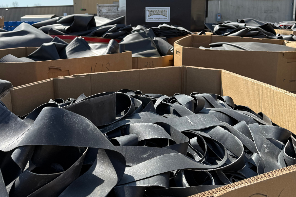 Landfill with waste