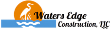 Logo: Orange sun with a bird and water waves over blue. Text says 