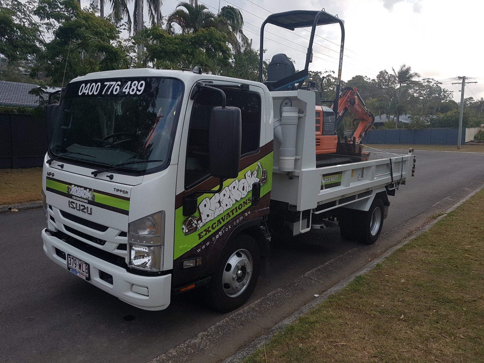 Small Truck Carrying Machine — Sunshine Coast, QLD — Bebrok Excavations