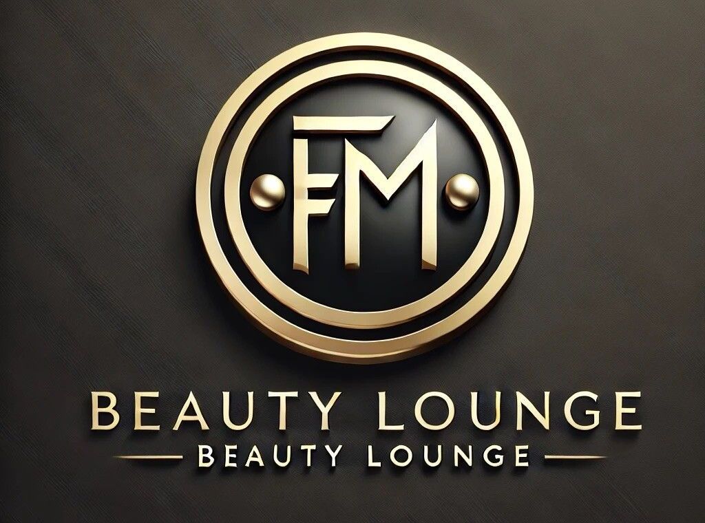 Ein schwarz-goldenes Logo für eine Beauty-Lounge