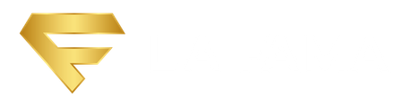 Un rayo dorado sobre un fondo blanco.