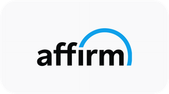 El logotipo de Afirmar es negro y azul con un círculo azul en el medio.