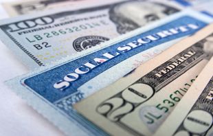 Social — Social Security Card and American Dollar Bills in Louisville, KY