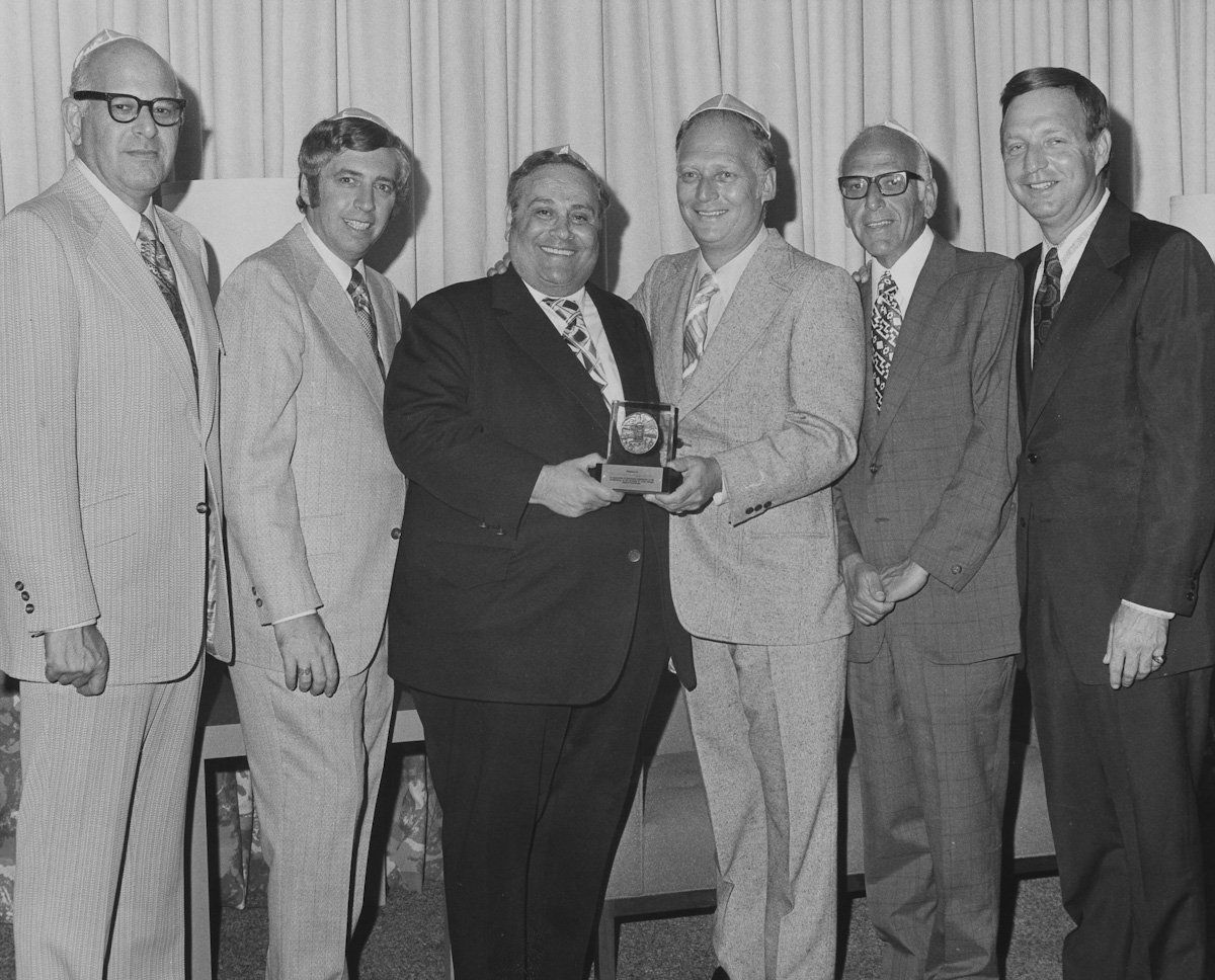 September 14, 1972: Sol Levinson and Bros., Inc was honored for “strengthening the economy of Israel through State of Israel Bonds”