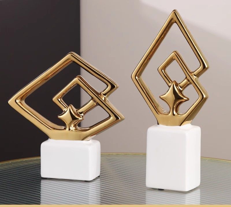 Aurora Geometric Accent Sculpture