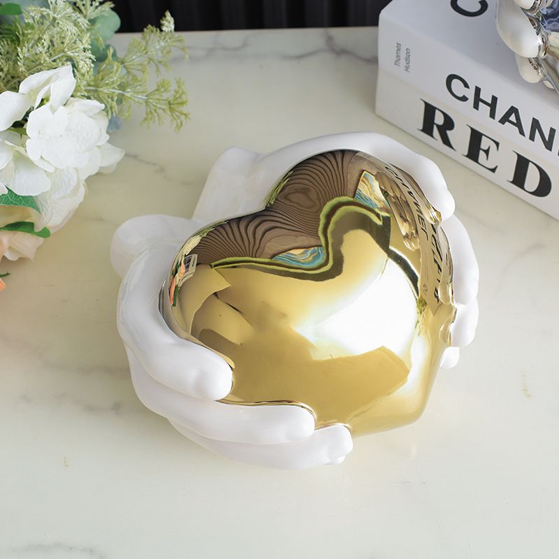 Heartfelt Embrace Gold Sculpture