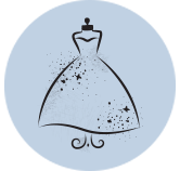 abito da sposa stilizzato