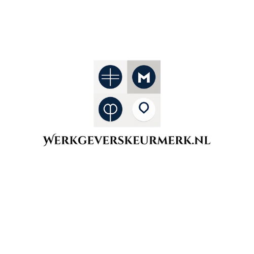 Een logo voor een bedrijf genaamd werkgeverskeurmerk.nl.