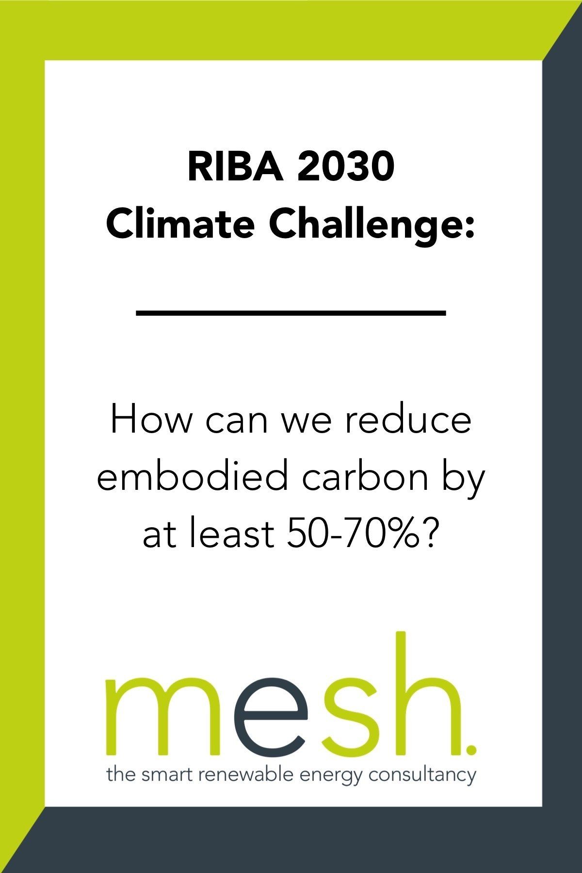 RIBA 2030 Climate Challenge: How can we reduce operational energy demand by at least 75%?