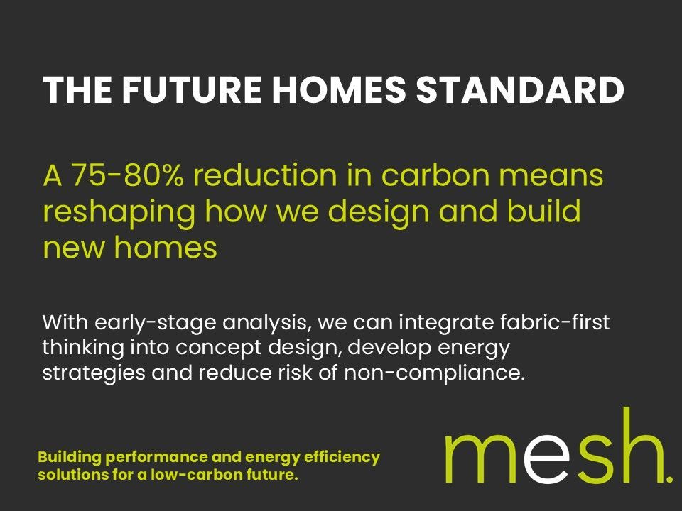 Building performance specialist Mesh looks at the Future Homes Standard