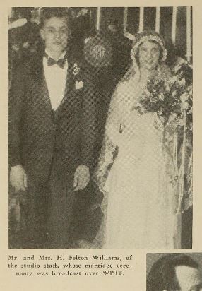 Felton & Peggy Williams Wedding Shot , 1931.