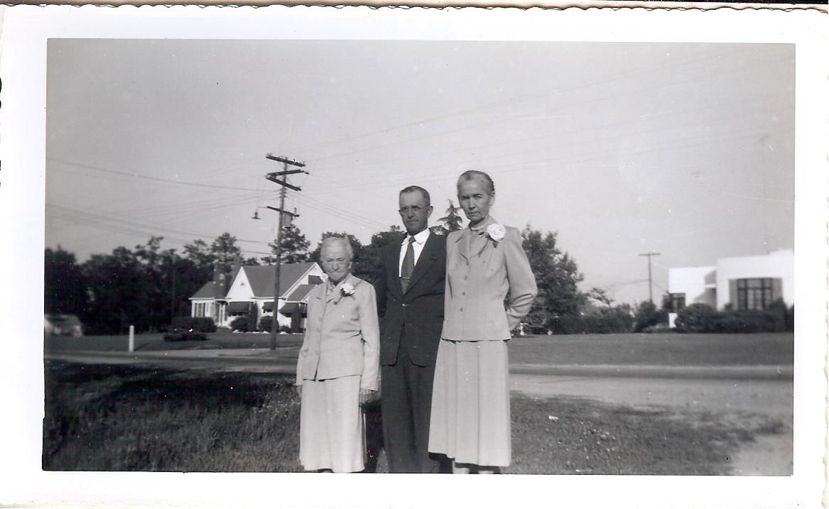 In front of the Williams House in 1953