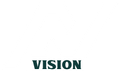 The word vision is on a white background.