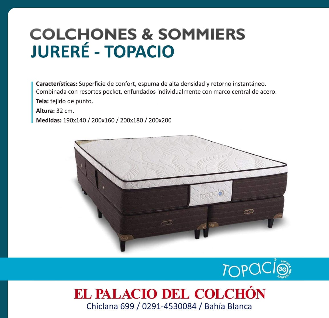 colchones y sommiers jurere topacio