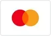 Mastercard logo: overlapping red and orange circles.