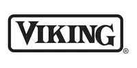 Viking logo in a black rectangle with rounded corners, white background.