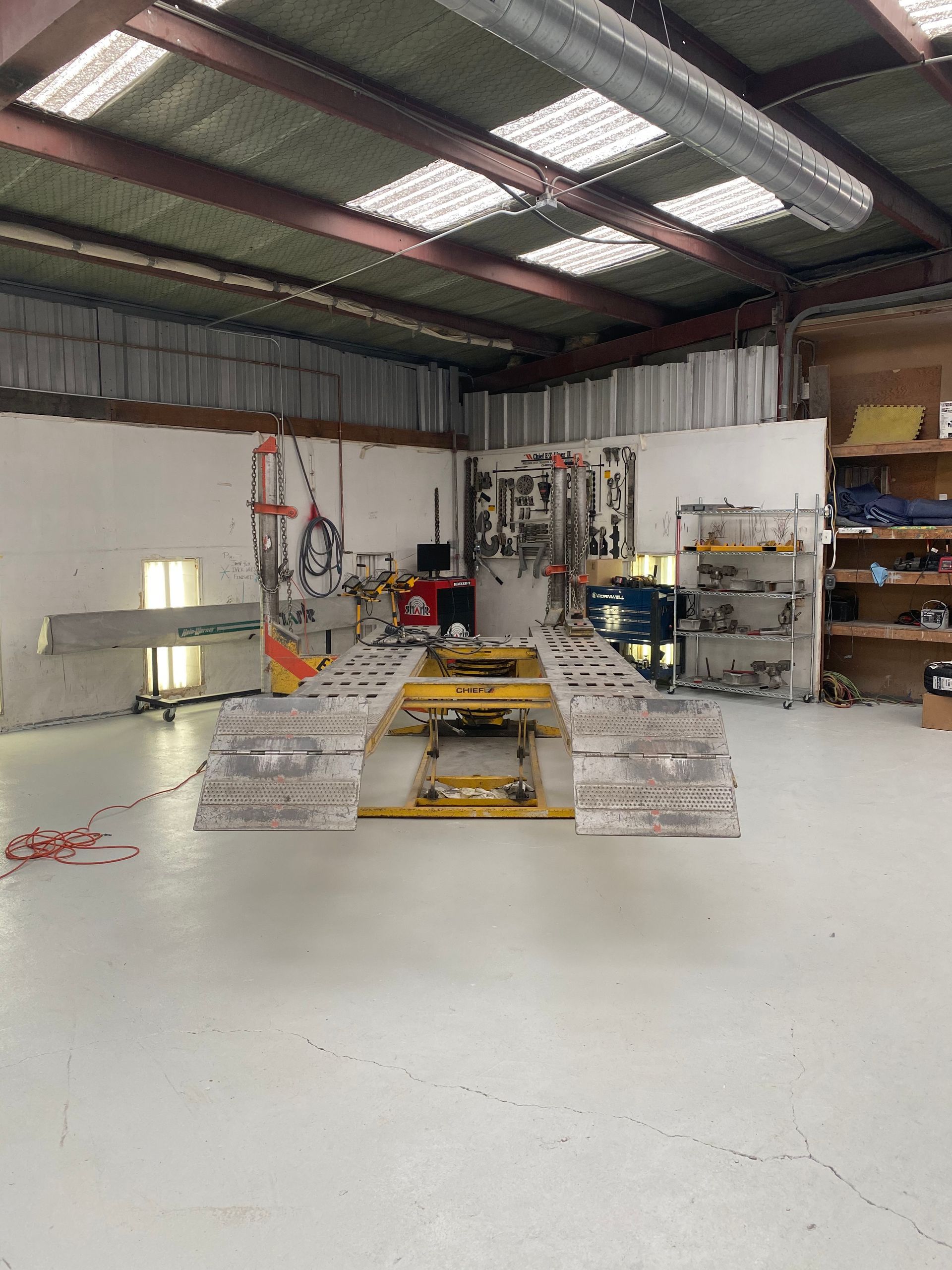 A large room with a lot of equipment in it.